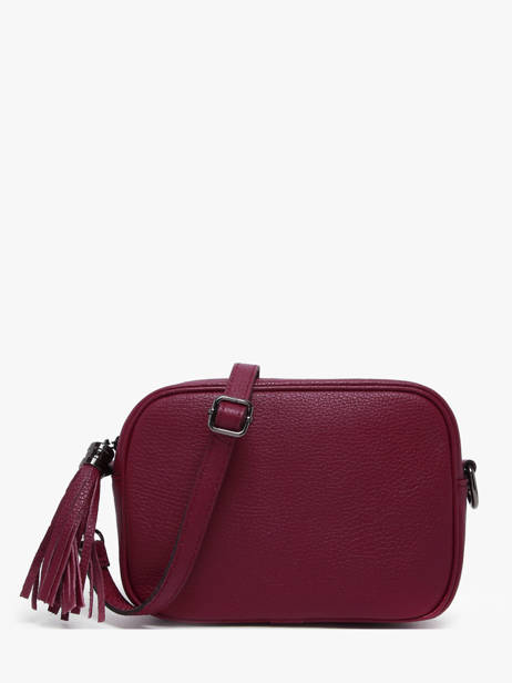 Cross Body Tas Caviar Leder Milano Rood caviar CA2006N